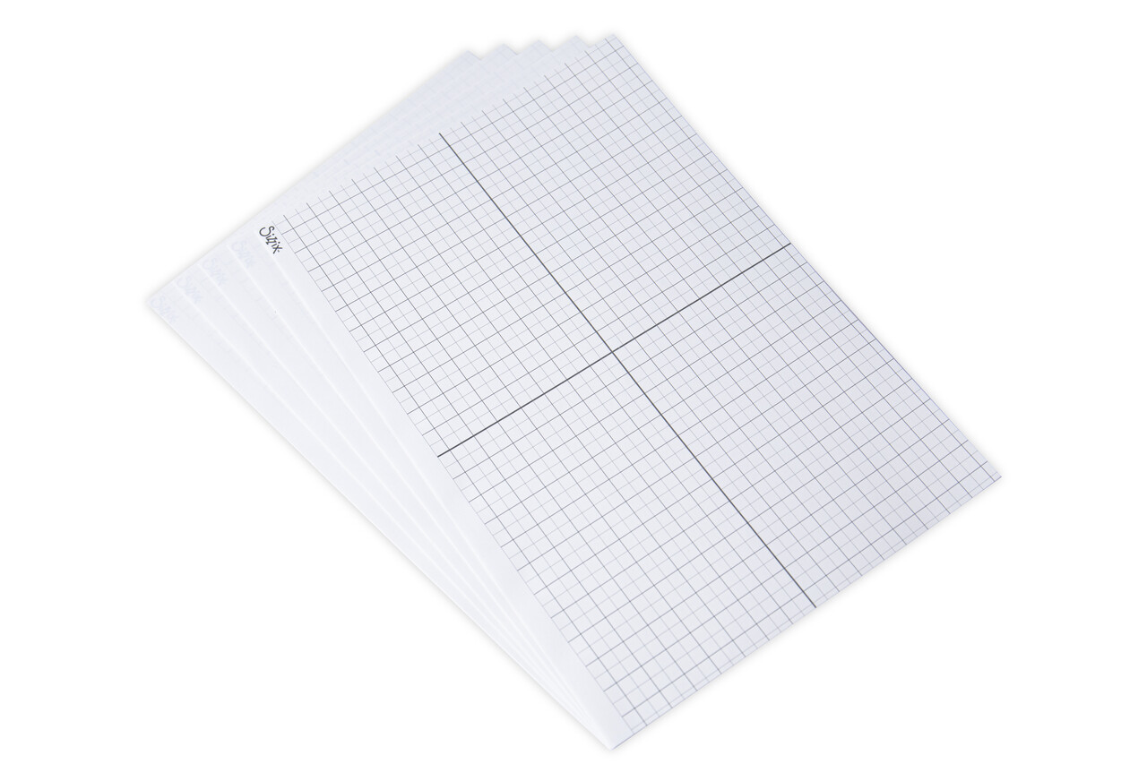 Sizzix Sticky Grid Sheets 8 1/4x11 5/8 Inch (5pcs) (664927)