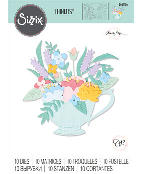 Sizzix Thinlits Die by Olivia Rose Tea Time (10pcs) (665806) (DISCONTINUED) Sizzix Thinlits Die by Olivia Rose Tea Time (10pcs) (665806) (DISCONTINUED)