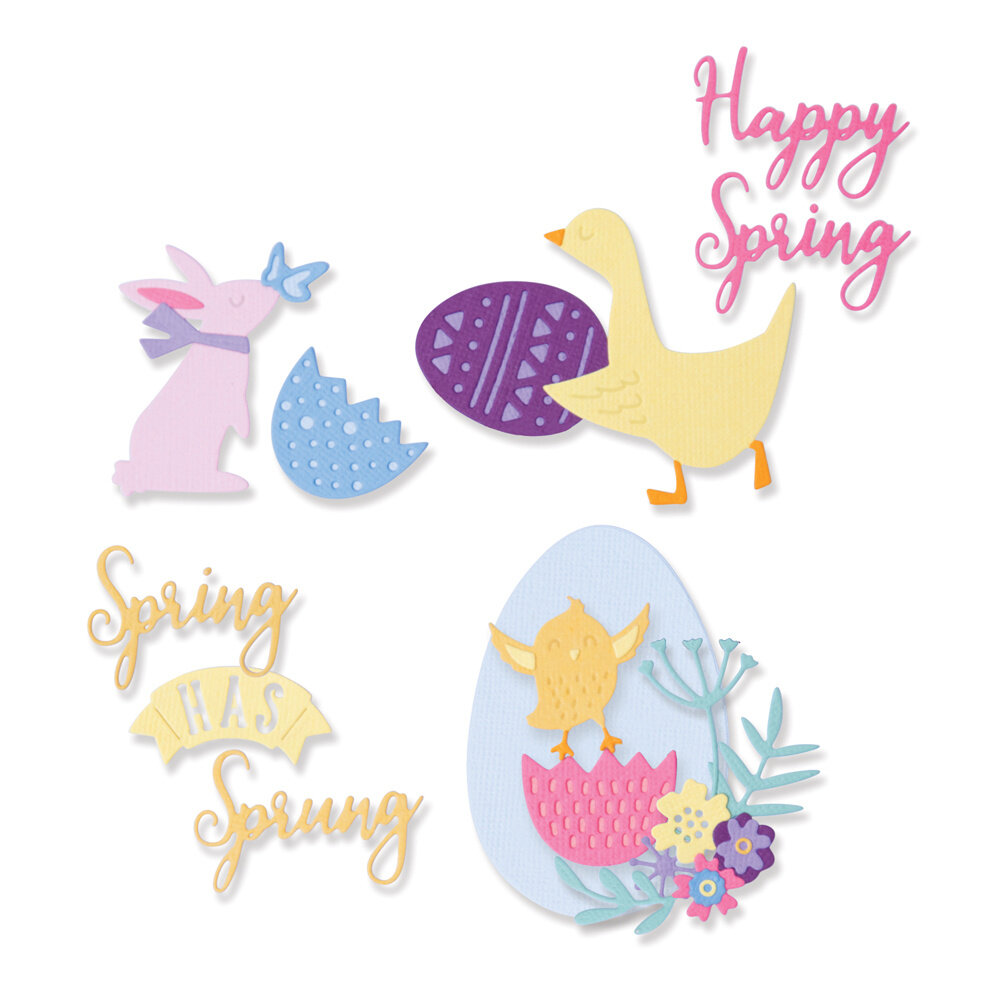 Sizzix Thinlits Die by Olivia Rose Spring Has Sprung (15pcs) (665802) (DISCONTINUED) Sizzix Thinlits Die by Olivia Rose Spring Has Sprung (15pcs) (665802) (DISCONTINUED)