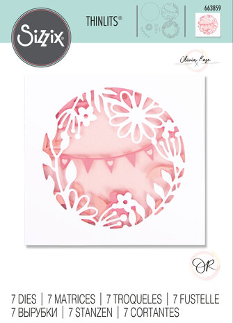 Sizzix Thinlits Die by Olivia Rose Romantic Layers (7pcs) (663859) (DISCONTINUED) Sizzix Thinlits Die by Olivia Rose Romantic Layers (7pcs) (663859) (DISCONTINUED)