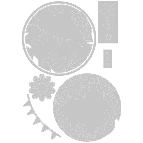 Sizzix Thinlits Die by Olivia Rose Romantic Layers (7pcs) (663859) (DISCONTINUED) Sizzix Thinlits Die by Olivia Rose Romantic Layers (7pcs) (663859) (DISCONTINUED)