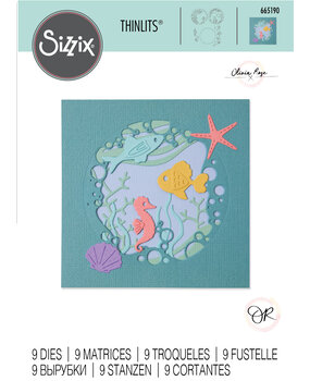Sizzix Thinlits Die by Olivia Rose Ocean Scene (9pcs) (665190) (DISCONTINUED) Sizzix Thinlits Die by Olivia Rose Ocean Scene (9pcs) (665190) (DISCONTINUED)