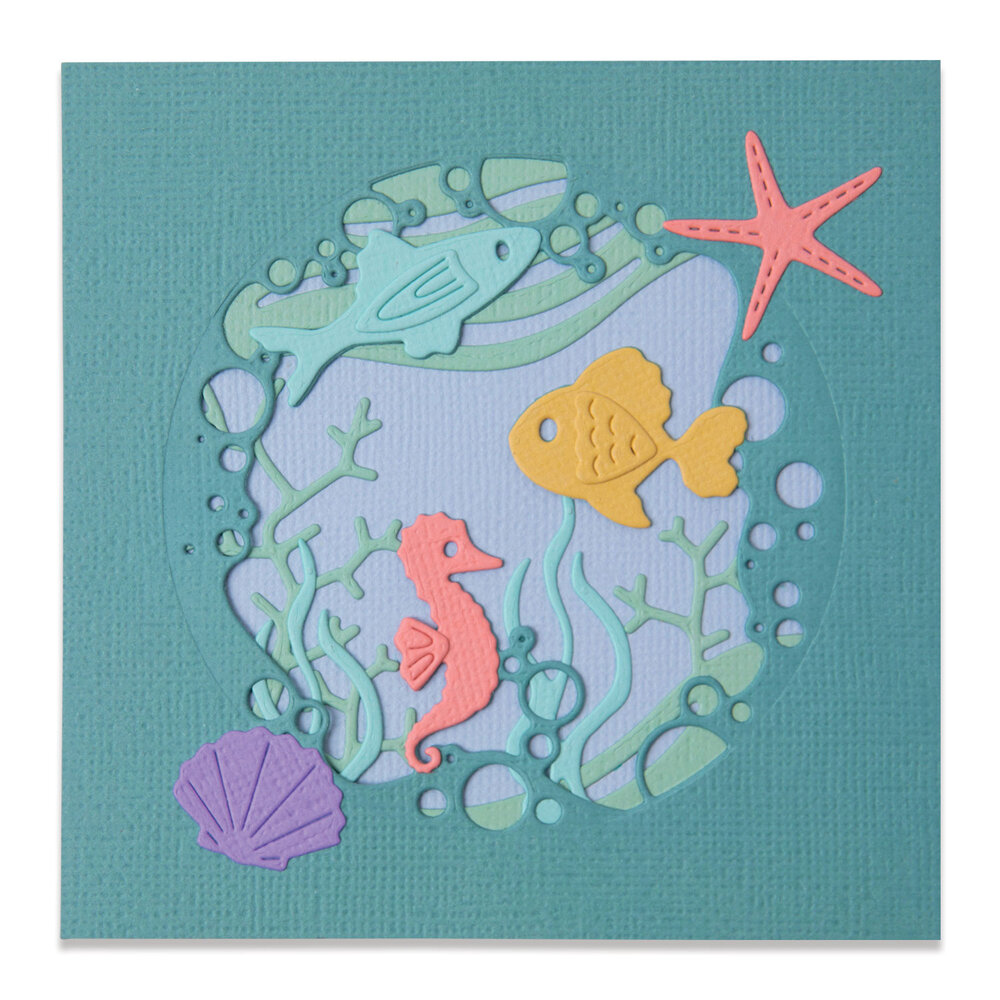Sizzix Thinlits Die by Olivia Rose Ocean Scene (9pcs) (665190) (DISCONTINUED) Sizzix Thinlits Die by Olivia Rose Ocean Scene (9pcs) (665190) (DISCONTINUED)