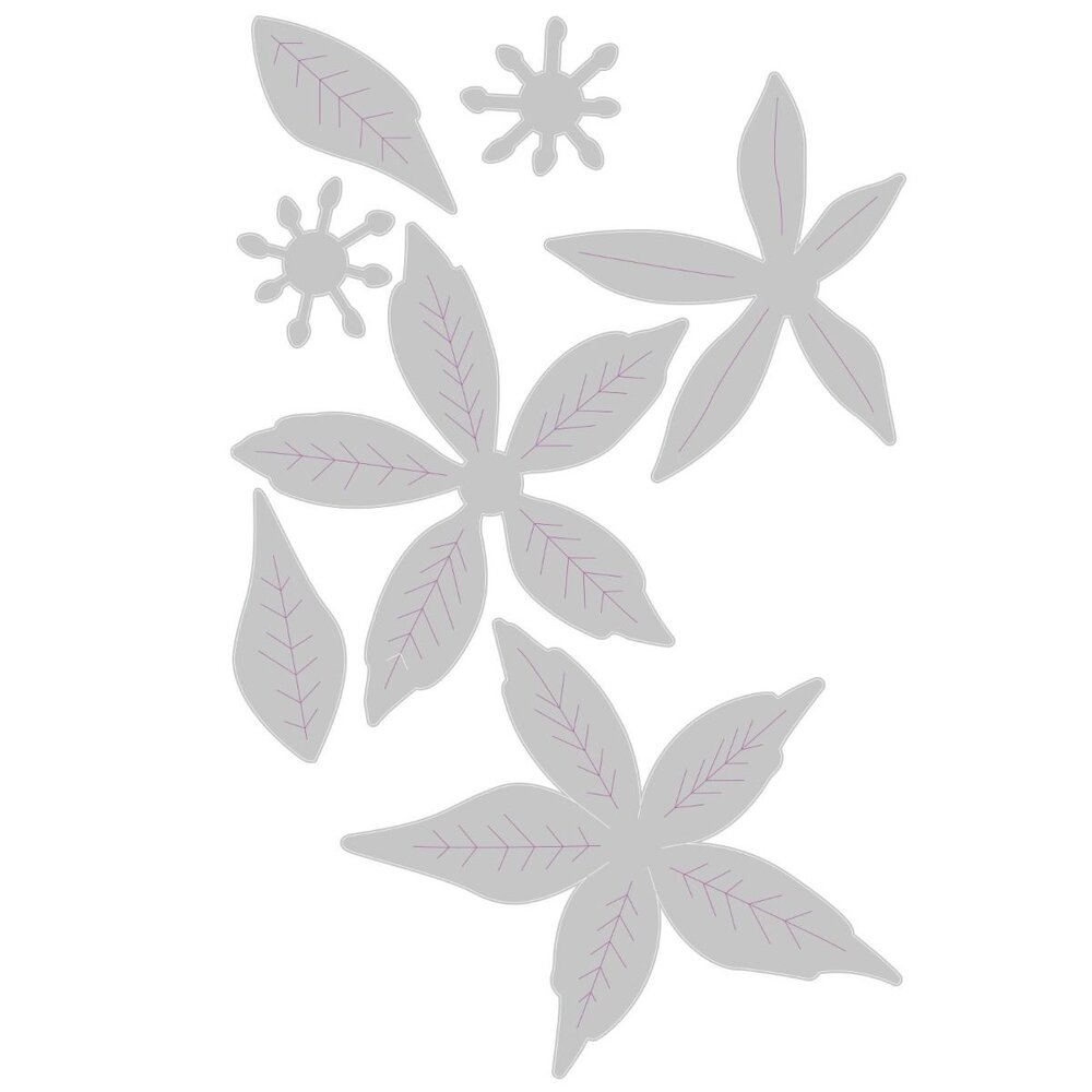 Sizzix Thinlits Die by Olivia Rose Poinsettia Flower (7pcs) (665028) (DISCONTINUED) Sizzix Thinlits Die by Olivia Rose Poinsettia Flower (7pcs) (665028) (DISCONTINUED)