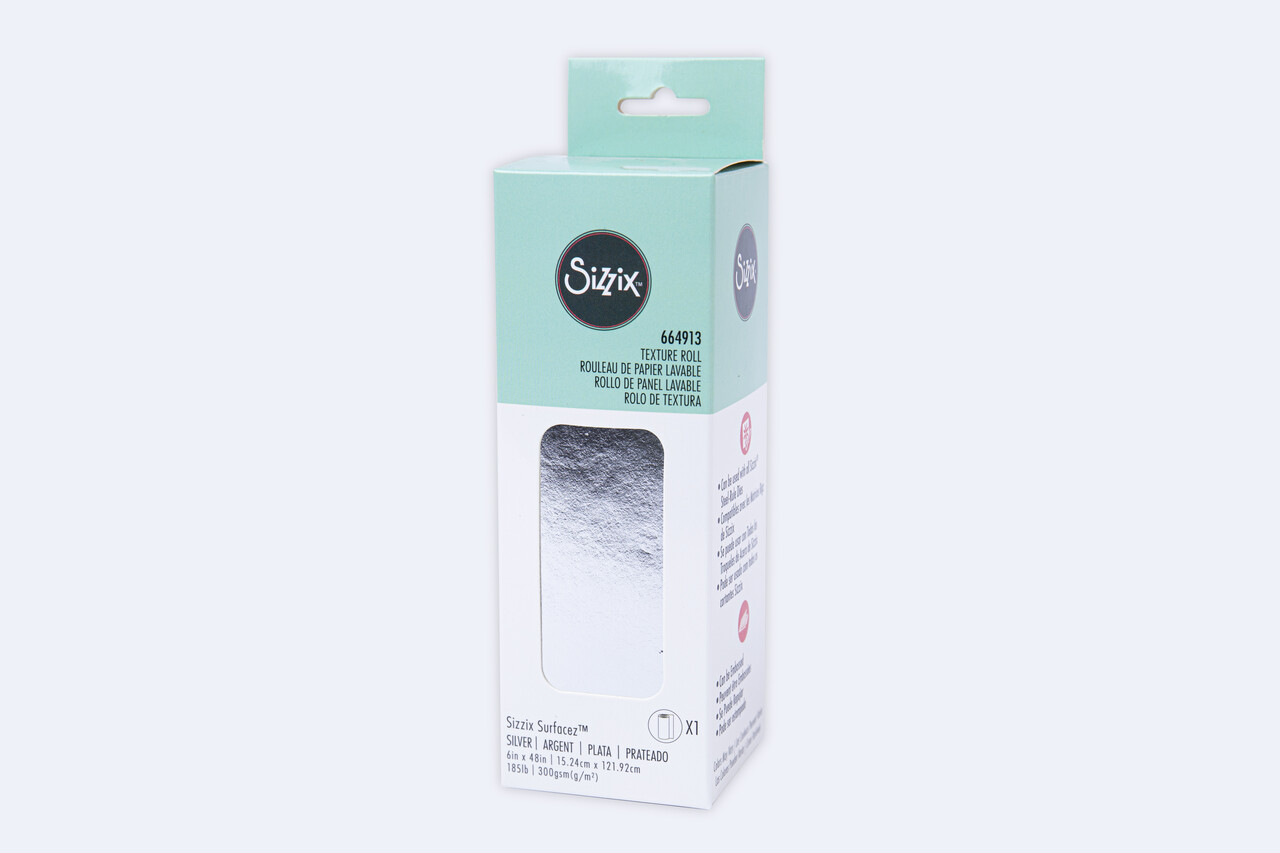 Sizzix Texture Roll 6x48 Inch Silver (664913) (OUTLET) Sizzix Texture Roll 6x48 Inch Silver (664913) (OUTLET)
