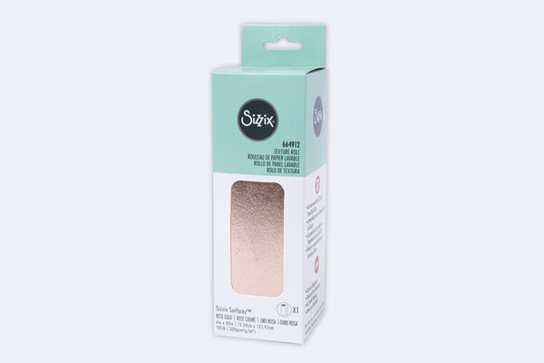 Sizzix Texture Roll 6x48 Inch Rose Gold (664912) (OUTLET)
