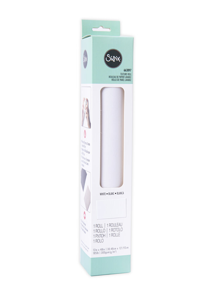 Sizzix Texture Roll 12x48 Inch White (663897) (OUTLET) Sizzix Texture Roll 12x48 Inch White (663897) (OUTLET)