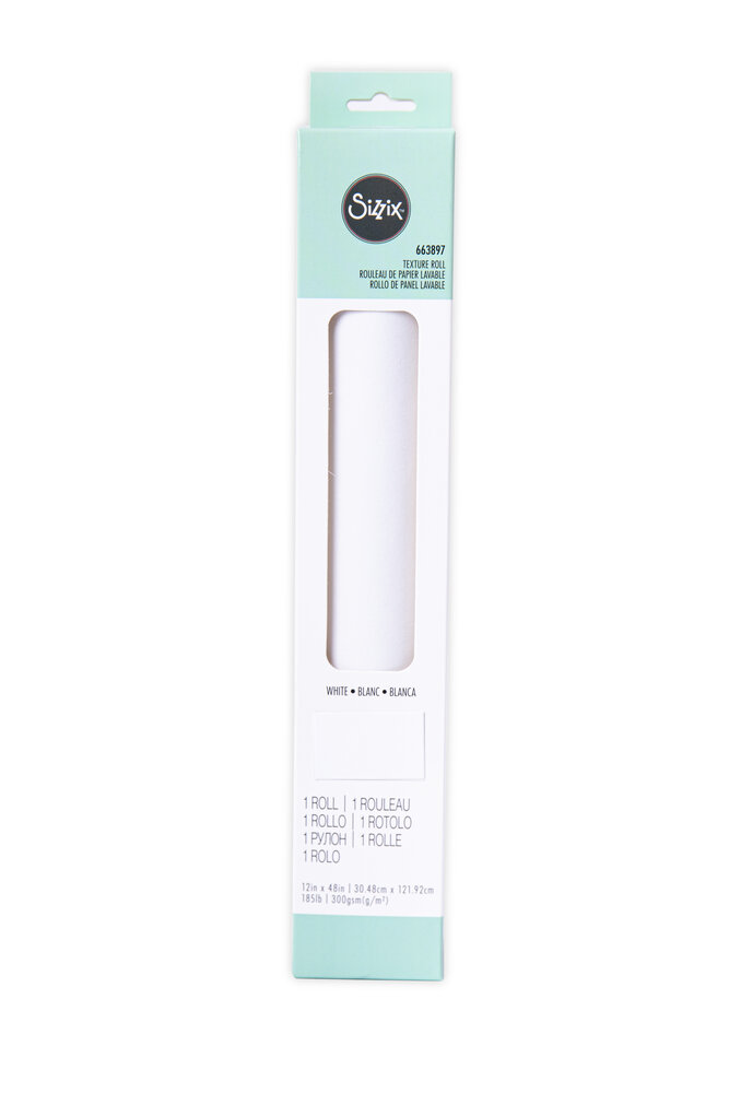 Sizzix Texture Roll 12x48 Inch White (663897) (OUTLET) Sizzix Texture Roll 12x48 Inch White (663897) (OUTLET)