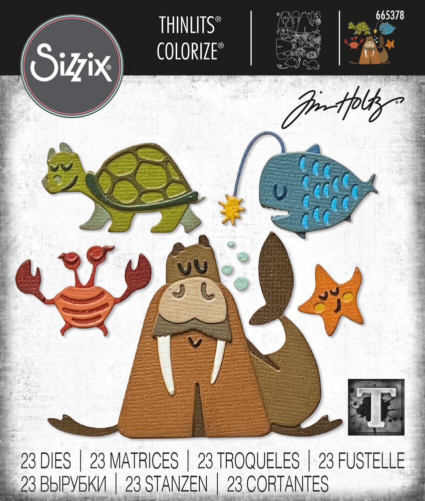 Sizzix Thinlits Colorize by Tim Holtz Under the Sea #2 (23pcs) (665378) (DISCONTINUED) Sizzix Thinlits Colorize by Tim Holtz Under the Sea #2 (23pcs) (665378) (DISCONTINUED)