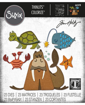 Sizzix Thinlits Colorize by Tim Holtz Under the Sea #2 (23pcs) (665378) (DISCONTINUED) Sizzix Thinlits Colorize by Tim Holtz Under the Sea #2 (23pcs) (665378) (DISCONTINUED)