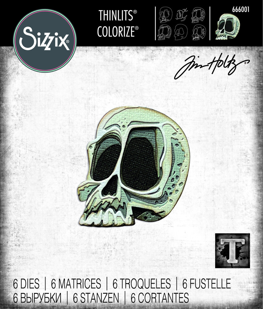Sizzix Thinlits Colorize by Tim Holtz Spencer (6pcs) (666001) (DISCONTINUED)