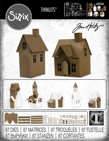 Sizzix Thinlits by Tim Holtz Village Collection (665564) Sizzix Thinlits by Tim Holtz Village Collection (665564)