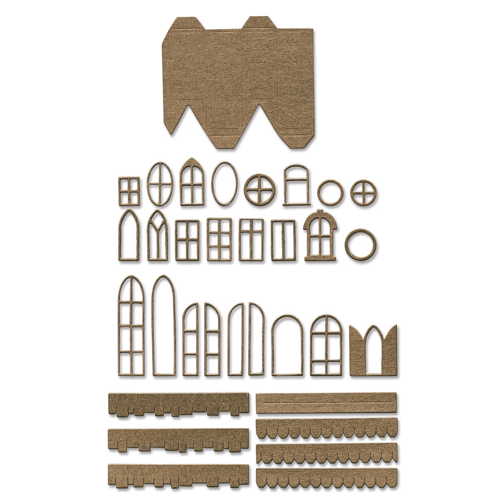 Sizzix Thinlits by Tim Holtz Village Collection (665564) Sizzix Thinlits by Tim Holtz Village Collection (665564)