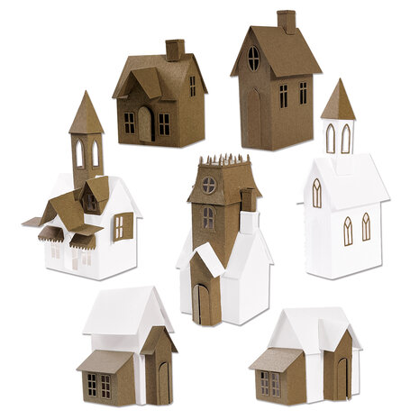 Sizzix Thinlits by Tim Holtz Village Collection (665564) Sizzix Thinlits by Tim Holtz Village Collection (665564)