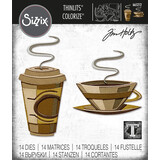 Sizzix Thinlits Colorize by Tim Holtz Cafe (14pcs) (665212) Sizzix Thinlits Colorize by Tim Holtz Cafe (14pcs) (665212)