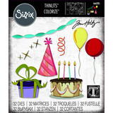 Sizzix Thinlits Colorize by Tim Holtz Celebrate (32pcs) (666285) Sizzix Thinlits Colorize by Tim Holtz Celebrate (32pcs) (666285)