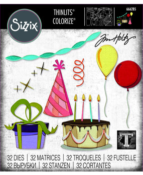 Sizzix Thinlits Colorize by Tim Holtz Celebrate (32pcs) (666285) Sizzix Thinlits Colorize by Tim Holtz Celebrate (32pcs) (666285)
