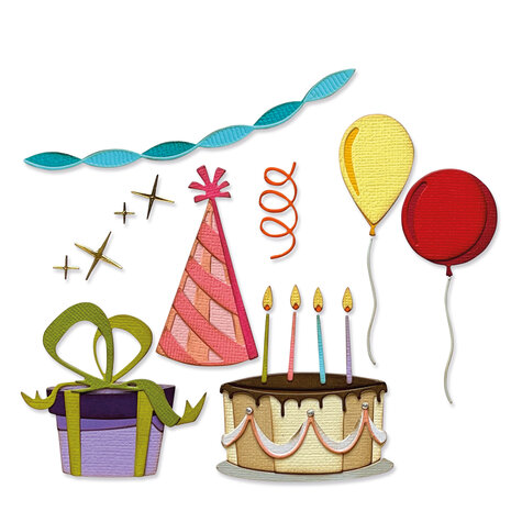 Sizzix Thinlits Colorize by Tim Holtz Celebrate (32pcs) (666285)