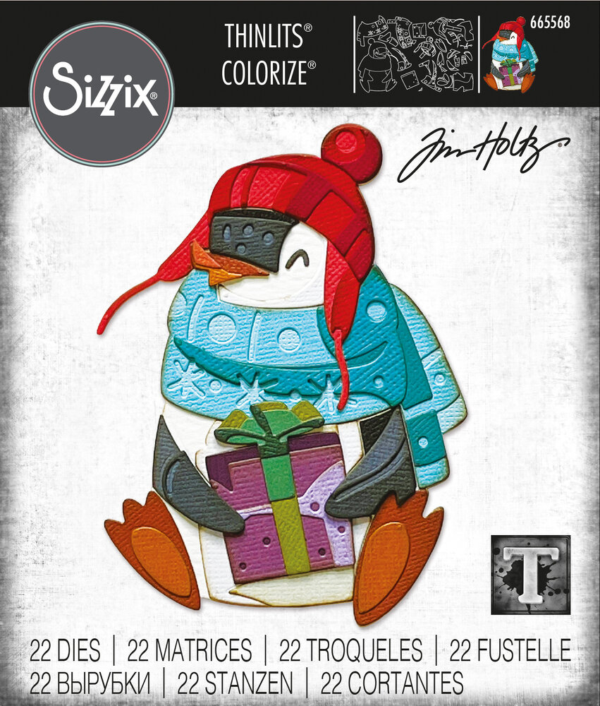 Sizzix Thinlits Colorize by Tim Holtz Eugene (22pcs) (665568) (DISCONTINUED)