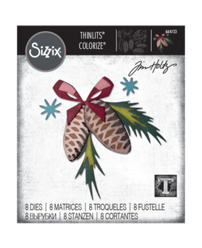 Sizzix Thinlits Colorize by Tim Holtz Festive Trims (8pcs) (664733) (DISCONTINUED) Sizzix Thinlits Colorize by Tim Holtz Festive Trims (8pcs) (664733) (DISCONTINUED)