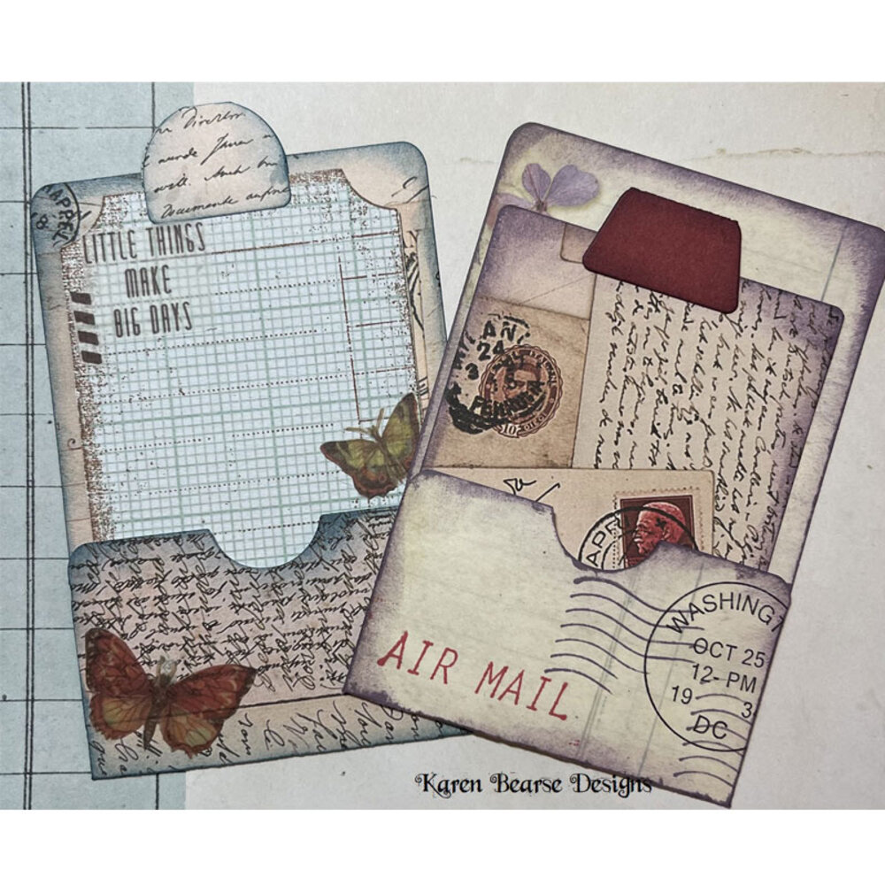 Sizzix Thinlits Die by Eileen Hull Library Pocket ATC Card & Tabs (5pcs) (666151) (DISCONTINUED) Sizzix Thinlits Die by Eileen Hull Library Pocket ATC Card & Tabs (5pcs) (666151) (DISCONTINUED)