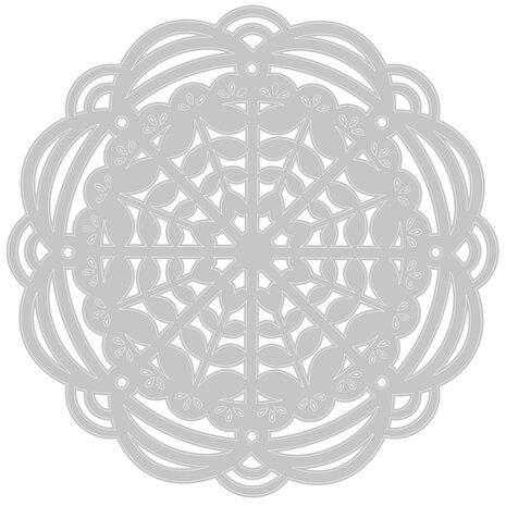 Sizzix Thinlits Die by Eileen Hull Heart Mandala (665587) (DISCONTINUED) Sizzix Thinlits Die by Eileen Hull Heart Mandala (665587) (DISCONTINUED)