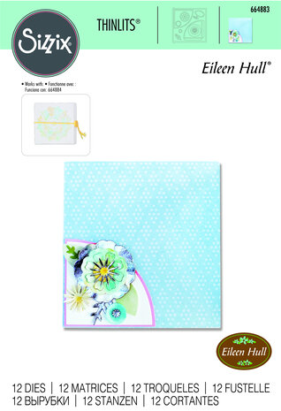 Sizzix Thinlits Die by Eileen Hull Folio Page Pocket & Flowers (12pcs) (664883) (DISCONTINUED) Sizzix Thinlits Die by Eileen Hull Folio Page Pocket & Flowers (12pcs) (664883) (DISCONTINUED)