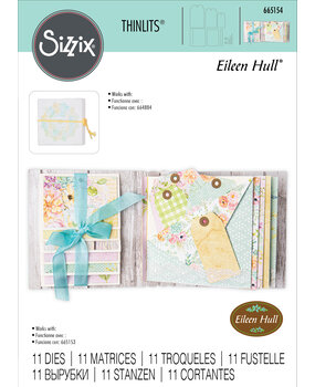 Sizzix Thinlits Die by Eileen Hull Card Waterfall & Tags (11pcs) (665154) (DISCONTINUED) Sizzix Thinlits Die by Eileen Hull Card Waterfall & Tags (11pcs) (665154) (DISCONTINUED)