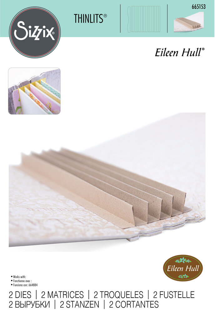 Sizzix Thinlits Die by Eileen Hull Bookbinding & Label (2pcs) (665153) (DISCONTINUED) Sizzix Thinlits Die by Eileen Hull Bookbinding & Label (2pcs) (665153) (DISCONTINUED)