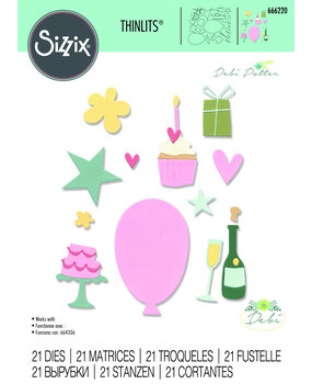 Sizzix Thinlits Die by Debi Potter Fabulous Everyday Shapes (21pcs) (666220) (DISCONTINUED) Sizzix Thinlits Die by Debi Potter Fabulous Everyday Shapes (21pcs) (666220) (DISCONTINUED)