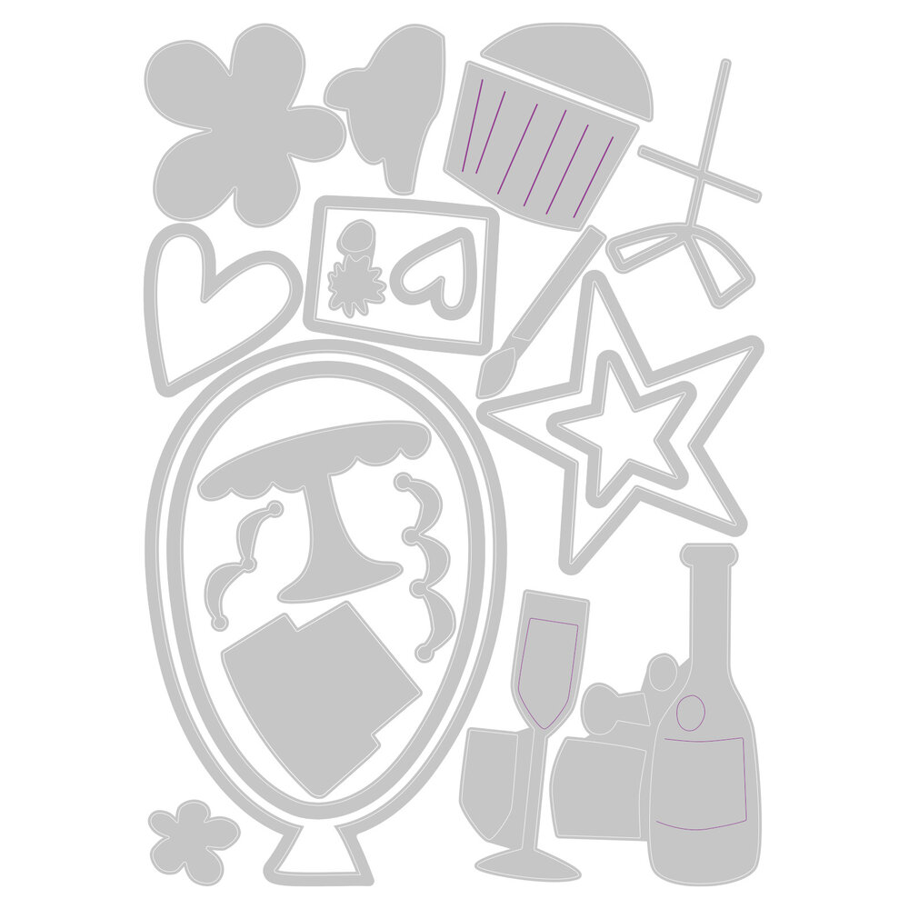 Sizzix Thinlits Die by Debi Potter Fabulous Everyday Shapes (21pcs) (666220) (DISCONTINUED) Sizzix Thinlits Die by Debi Potter Fabulous Everyday Shapes (21pcs) (666220) (DISCONTINUED)