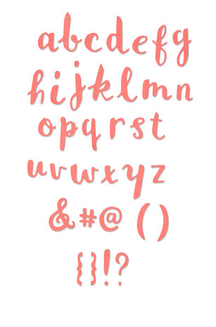 Sizzix Thinlits Die by Debi Potter Brush Lowercase Alphabet (38pcs) (661686) (DISCONTINUED)
