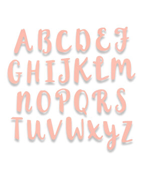 Sizzix Thinlits Die by Debi Potter Brush Capital Alpha (26pcs) (661710) (DISCONTINUED) Sizzix Thinlits Die by Debi Potter Brush Capital Alpha (26pcs) (661710) (DISCONTINUED)