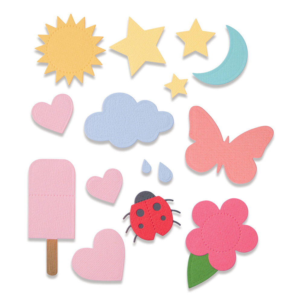 Sizzix Thinlits Die by Debi Potter Basic Shapes (16pcs) (665185) (DISCONTINUED)