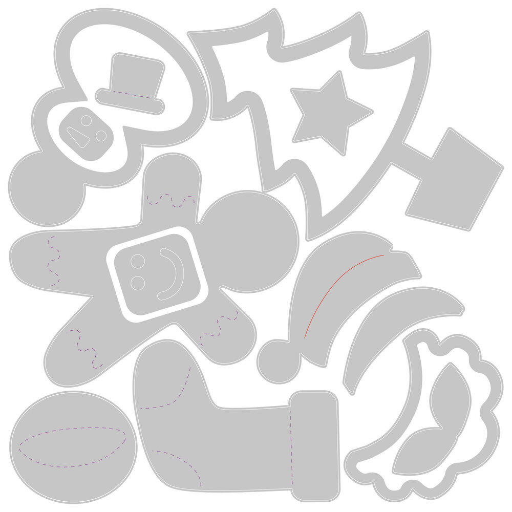 Sizzix Thinlits Die by Debi Potter Basic Christmas Shapes (13pcs) (665336) (DISCONTINUED) Sizzix Thinlits Die by Debi Potter Basic Christmas Shapes (13pcs) (665336) (DISCONTINUED)