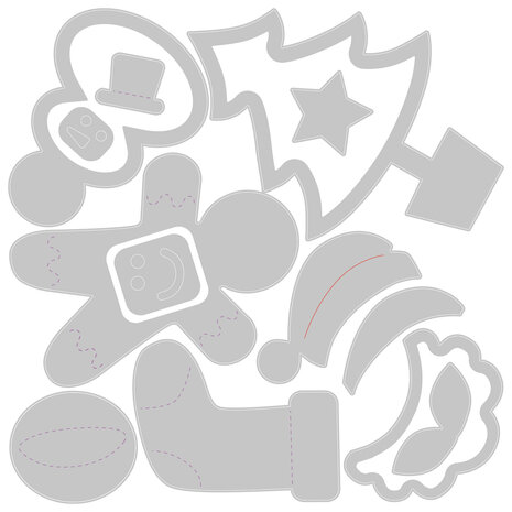 Sizzix Thinlits Die by Debi Potter Basic Christmas Shapes (13pcs) (665336) (DISCONTINUED) Sizzix Thinlits Die by Debi Potter Basic Christmas Shapes (13pcs) (665336) (DISCONTINUED)