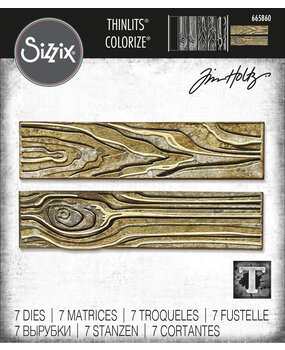 Sizzix Thinlits Colorize by Tim Holtz Woodgrain (7pcs) (665860) (DISCONTINUED) Sizzix Thinlits Colorize by Tim Holtz Woodgrain (7pcs) (665860) (DISCONTINUED)