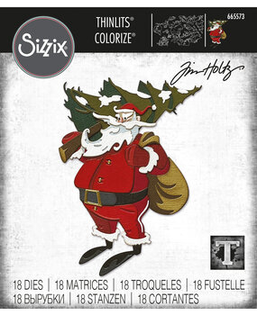 Sizzix Thinlits Colorize by Tim Holtz Woodland Santa (18pcs) (665573) (DISCONTINUED) Sizzix Thinlits Colorize by Tim Holtz Woodland Santa (18pcs) (665573) (DISCONTINUED)