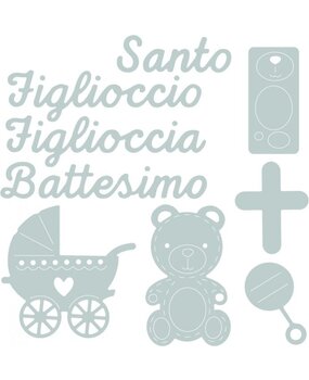 Sizzix Thinlits Die Battesimo (9pcs) (662618) (OUTLET)