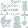 Sizzix Thinlits Die Battesimo (9pcs) (662618) (OUTLET) Sizzix Thinlits Die Battesimo (9pcs) (662618) (OUTLET)