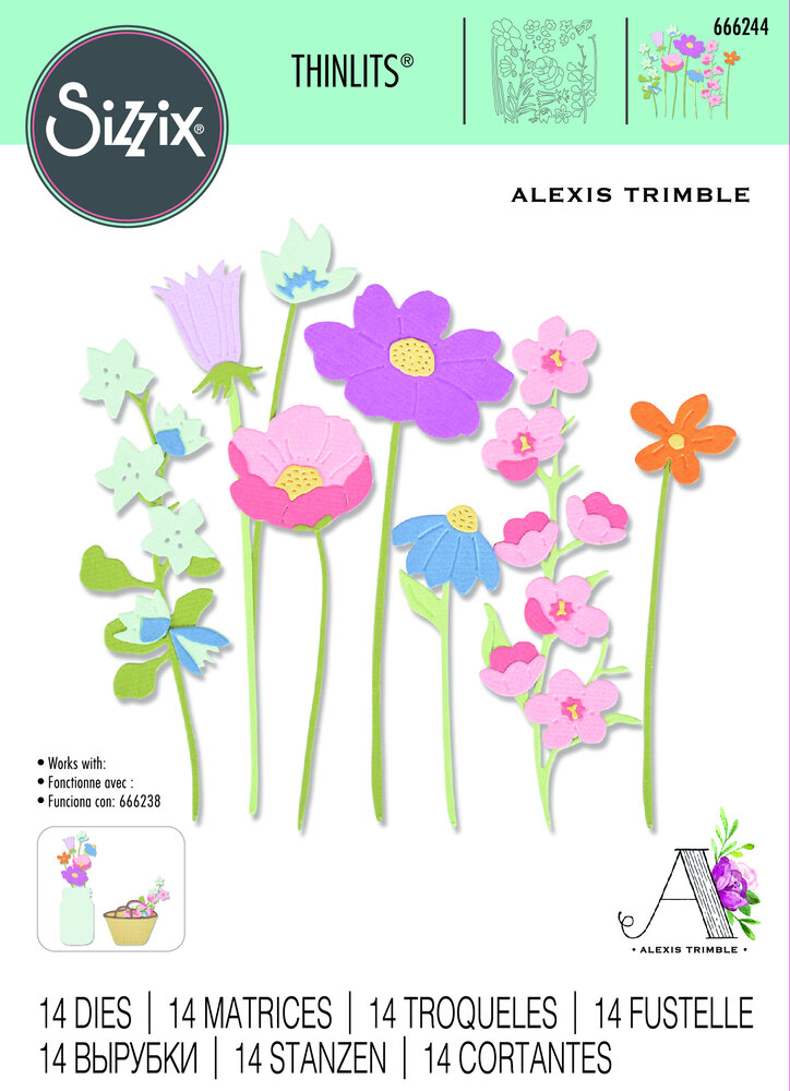 Sizzix Thinlits Die by Alexis Trimble In the Meadow (14pcs) (666244) (DISCONTINUED) Sizzix Thinlits Die by Alexis Trimble In the Meadow (14pcs) (666244) (DISCONTINUED)