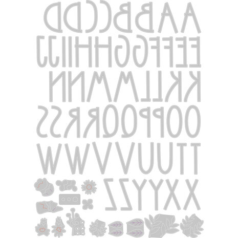 Sizzix Thinlits Die by Alexis Trimble Floral Alphabet (66pcs) (666236) (DISCONTINUED) Sizzix Thinlits Die by Alexis Trimble Floral Alphabet (66pcs) (666236) (DISCONTINUED)