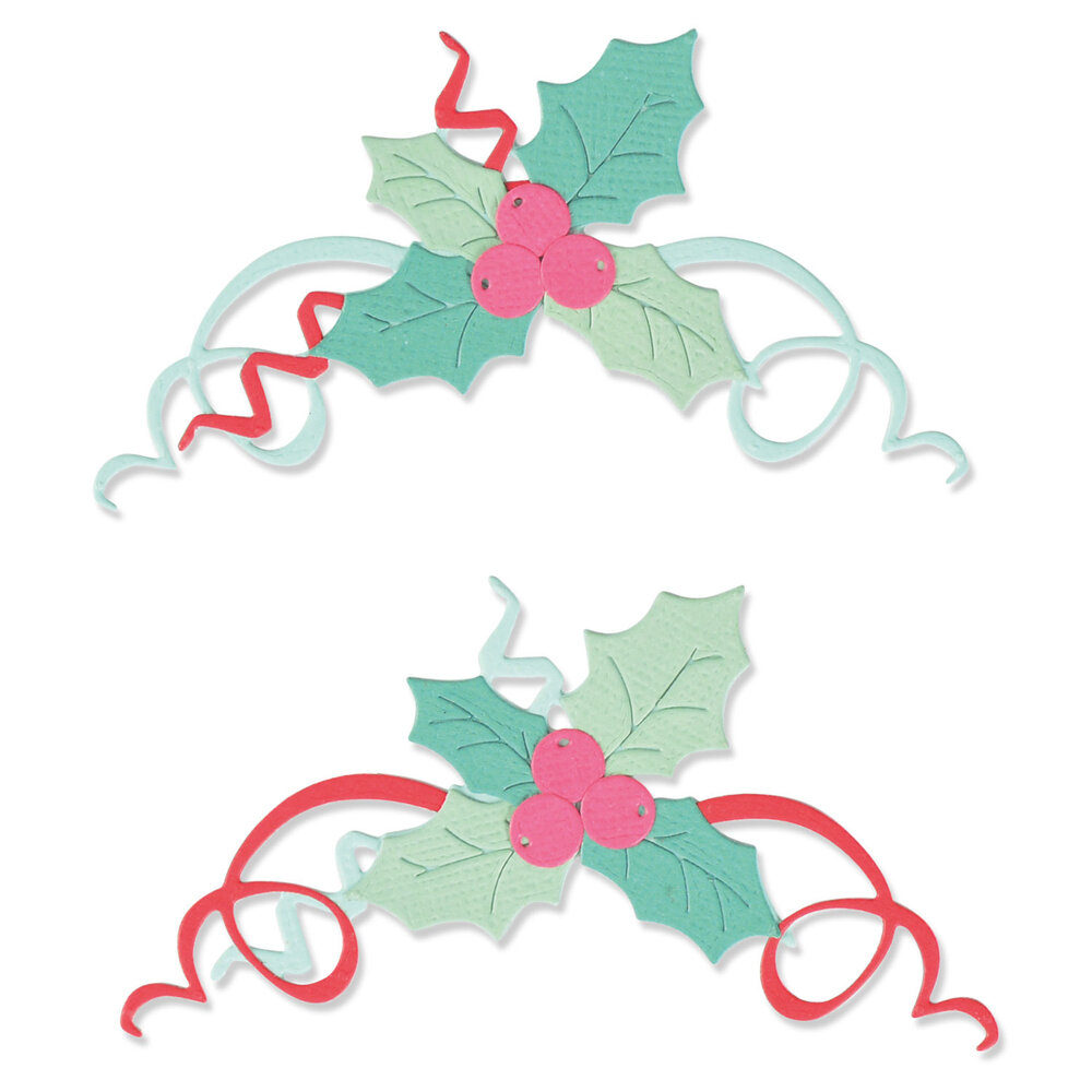 Sizzix Thinlits Die Boughs of Holly (11pcs) (664700) (OUTLET)