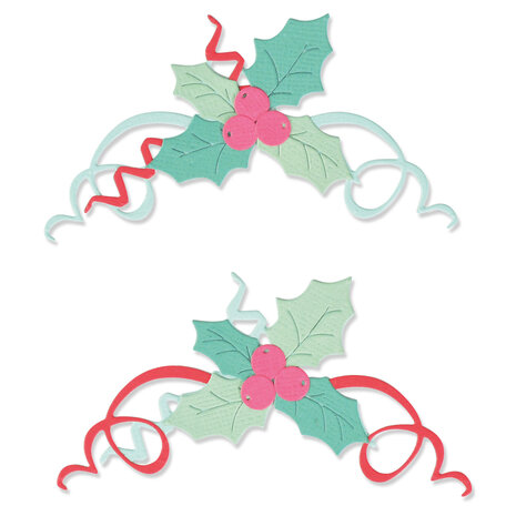 Sizzix Thinlits Die Boughs of Holly (11pcs) (664700) (OUTLET)