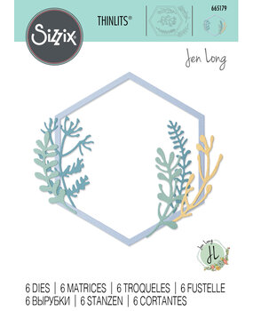 Sizzix Thinlits Die by Jen Long Botanical Frame (6pcs) (665179) (DISCONTINUED) Sizzix Thinlits Die by Jen Long Botanical Frame (6pcs) (665179) (DISCONTINUED)