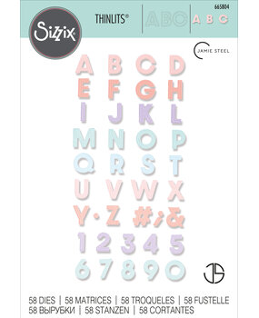 Sizzix Thinlits Die by Jamie Steel Spring Type (58pcs) (665804) (DISCONTINUED) Sizzix Thinlits Die by Jamie Steel Spring Type (58pcs) (665804) (DISCONTINUED)