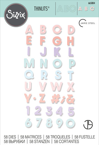 Sizzix Thinlits Die by Jamie Steel Spring Type (58pcs) (665804) (DISCONTINUED) Sizzix Thinlits Die by Jamie Steel Spring Type (58pcs) (665804) (DISCONTINUED)