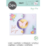 Sizzix Thinlits Die by Georgie Evans Butterfly Spinner Card (14pcs) (665074) (DISCONTINUED) Sizzix Thinlits Die by Georgie Evans Butterfly Spinner Card (14pcs) (665074) (DISCONTINUED)