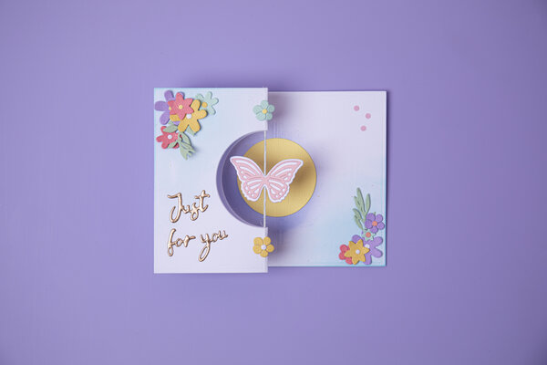 Sizzix Thinlits Die by Georgie Evans Butterfly Spinner Card (14pcs) (665074) (DISCONTINUED) Sizzix Thinlits Die by Georgie Evans Butterfly Spinner Card (14pcs) (665074) (DISCONTINUED)