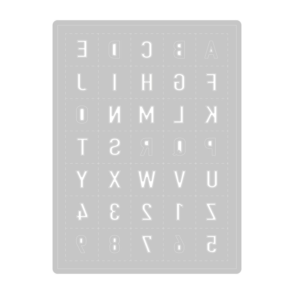 Sizzix Thinlits Die by Eileen Hull Tile Alphanumeric (666043) (DISCONTINUED) Sizzix Thinlits Die by Eileen Hull Tile Alphanumeric (666043) (DISCONTINUED)